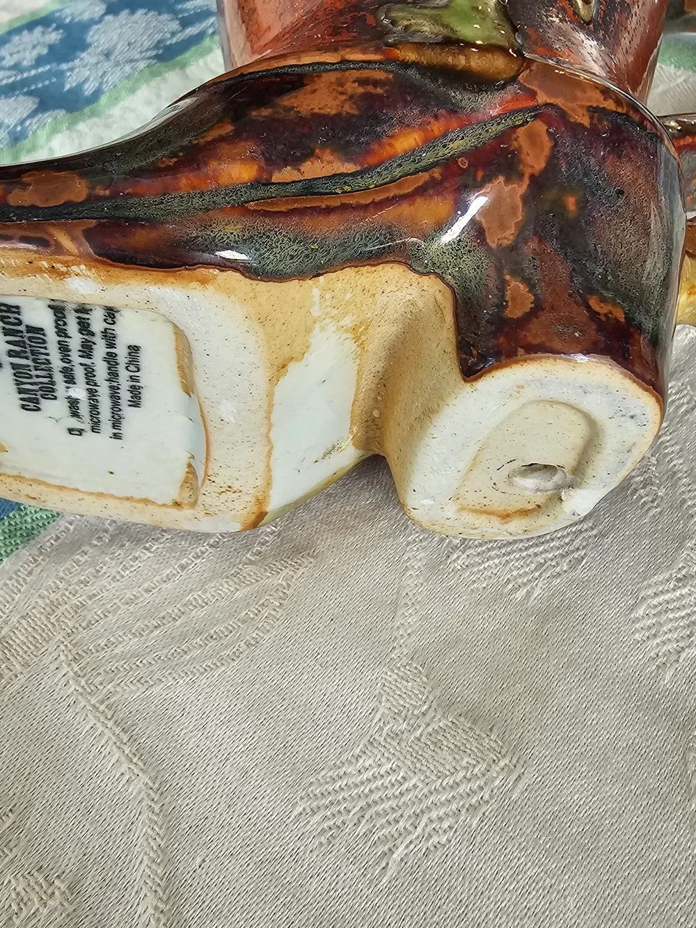 Upcycled Boot Mug Planter Canyon River